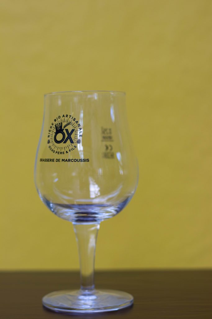 Photo du verre tulipe de la brasserie